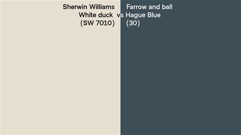 Sherwin Williams White Duck Sw Vs Farrow And Ball Hague Blue