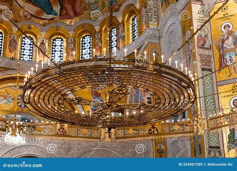 Belgrade Serbia December 20 2022 Interior Of Saint Sava Temple And