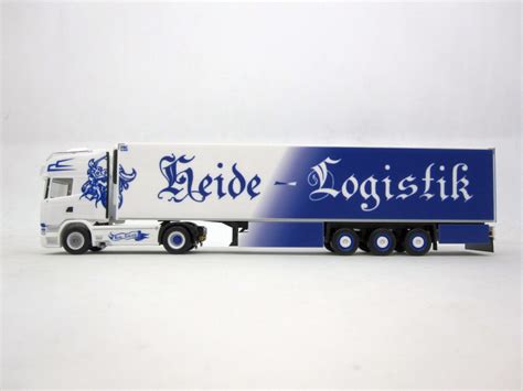 Herpa 944618 1 87 Scania R 13 TL Kühlkoffer Sattelzug Heide Logistik