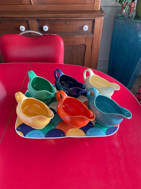 Vintage Fiesta Fiestaware Sauce Boat Original Six Colors CHOICE Etsy