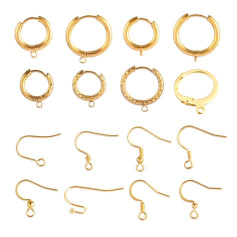 10 50 Stks Partij 316 Rvs Oorbellen Franse Hoop Earring Sluitingen