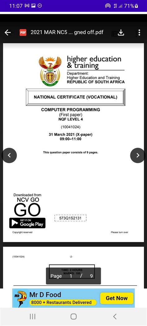 Tvet Ncv Exam Papers Ncv Go Apk For Android Download