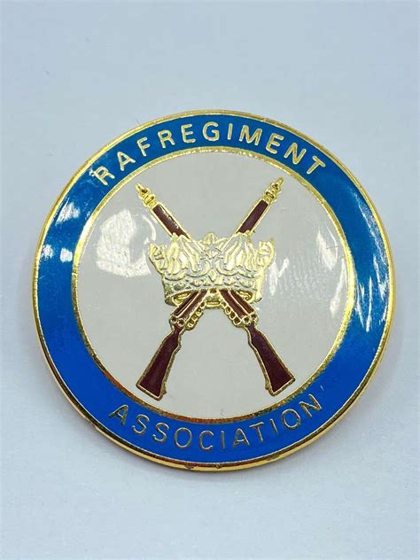 Post Ww2 Royal Air Force Raf Regiment Association Enamel Badge