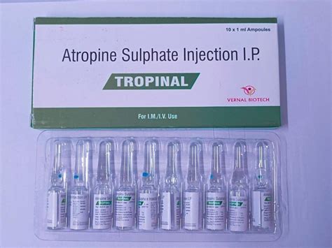 Atropine Sulphate Injection Ip Packaging Size X Ml At Rs