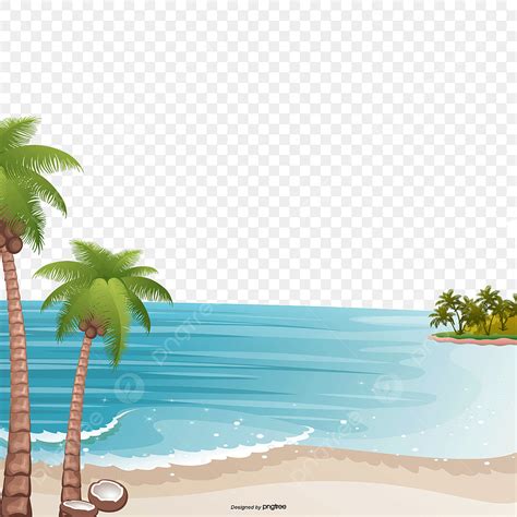 Playa Junto Al Mar Png Dibujos Clipart De Playa Vector De Playa