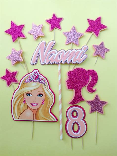 Cake Topper Barbie Decoracion De Rosita Fresita Fiesta De Barbie