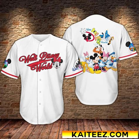 Disney Mickey And Friend Walt Disney World Baseball Jersey - Kaiteez