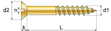 Slotted Countersunk Head Wood Screws Din Nordic Fastening Group