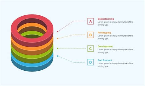 Infographic Schablone Des Kreis D Vektor Eps Premium Vektor