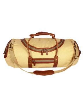 Canvas Leather Safari Duffle Bag The Safari Store