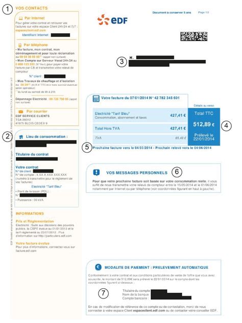 Comprendre ma facture EDF délectricité ou de gaz