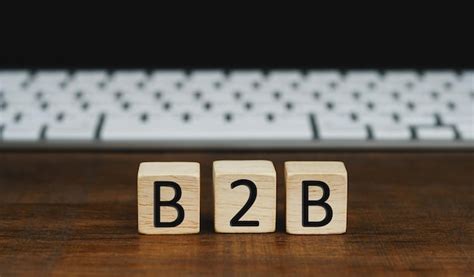 Premium Photo Text B B Business To Business Written On Wooden Cubes