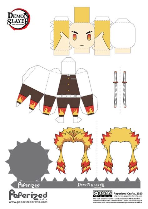 Rengoku 1 | Paper doll template, Anime paper, Anime crafts