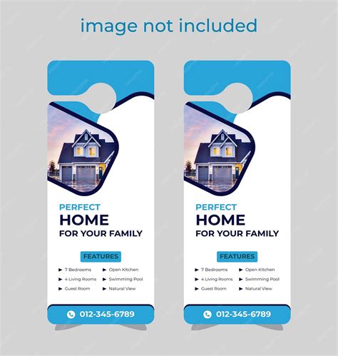 Premium Vector Door Hanger Design Template Hotel Knob Design Vector