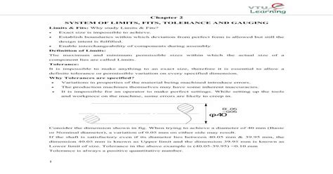 Pdf Chapter 2 System Of Limits Fits Tolerance And Gauging · 2017 09