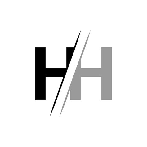 Elementos De Plantilla De Diseño De Logotipo De Letra Hh Logotipo De Vector De Letra Hh Vector