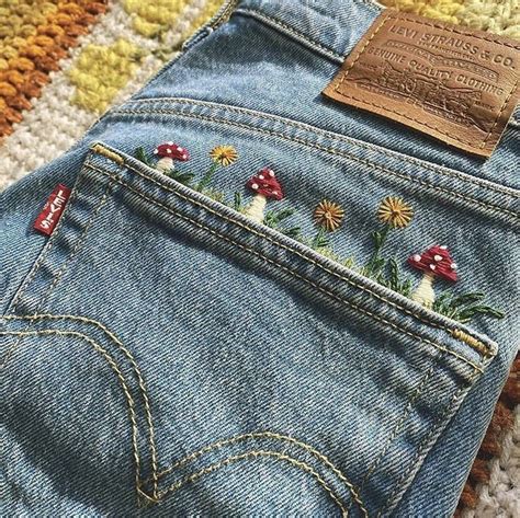 Embroidered Jeans Em Embroidery Jeans Diy Embroidery On Clothes