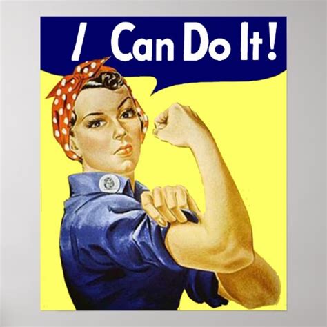 Rosie Riveter - I Can Do It Poster | Zazzle