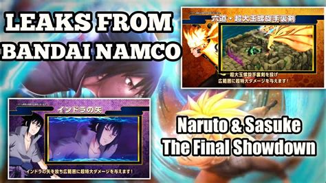 Nxb Nv Leaks From Bandai Naruto And Sasuke The Final Showdown Naruto X Boruto Ninja Voltage