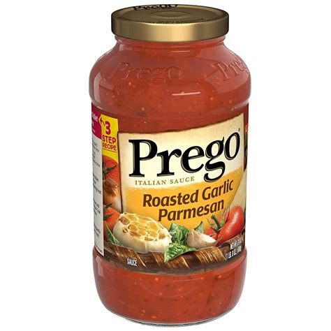 Prego Pasta Sauce Italian Tomato Sauce With Roasted Garlic And Parmesan Cheese 24 Ounce Jar