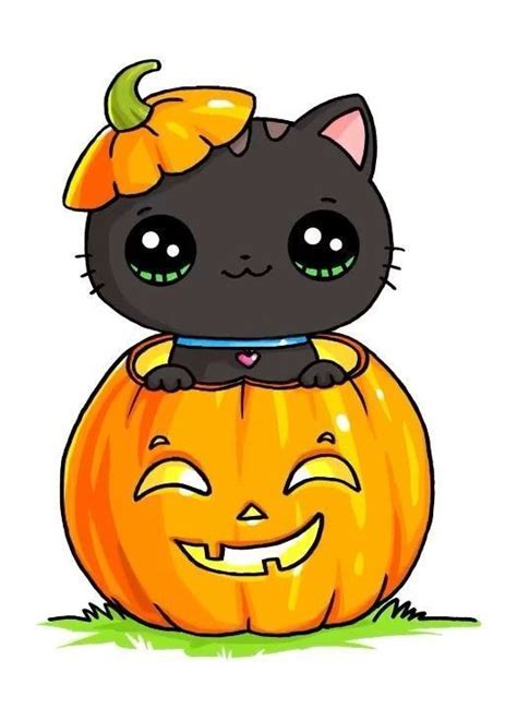 Aprende a cómo hacer dibujos Kawaii de Halloween :) #Kawaii # ...