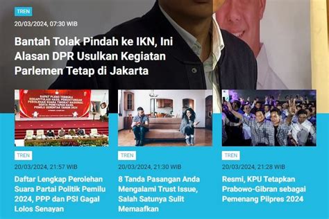 Foto POPULER TREN KPU Tetapkan Prabowo Gibran Sebagai Pemenang