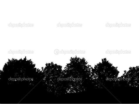 Tree Line Silhouette Vector at Vectorified.com | Collection of Tree ...