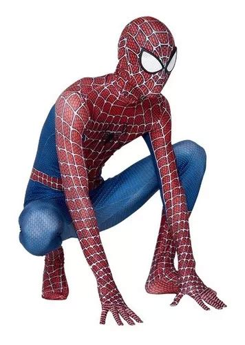 Disfraz Traje Spiderman Azul Cosplay Adulto Rayas En Venta En