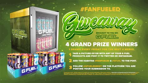 G FUEL On Twitter NEW MONTH NEW G FUEL FRIDGE GIVEAWAY Y ALL 1