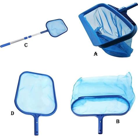 Épuisette de surface TRAHOO Feuille Rake Sac Deep Piscine Spa