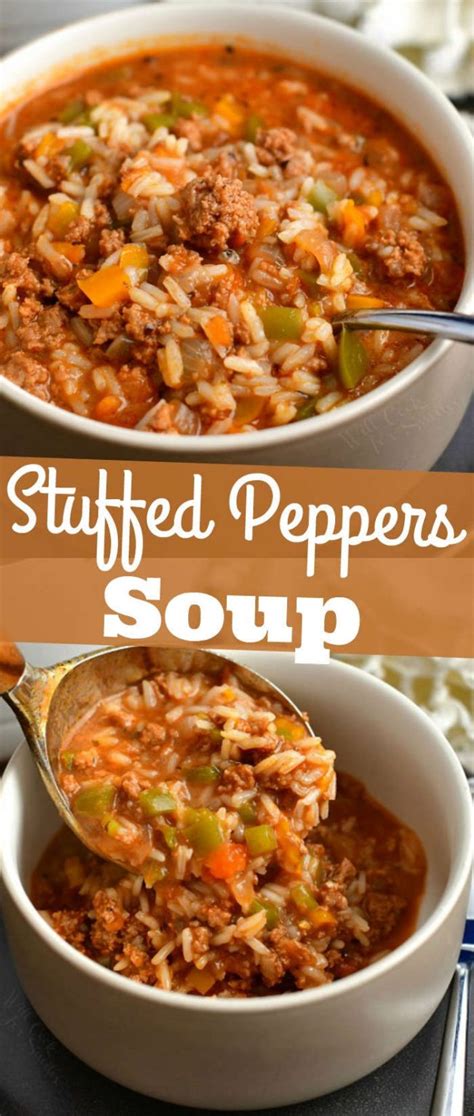 Homemade Stuffed Peppers Soup Will Cook For Smiles