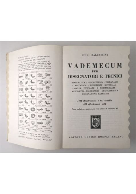 ESAURITO VADEMECUM PER DISEGNATORI E TECNICI Di Luigi Baldassini 1978