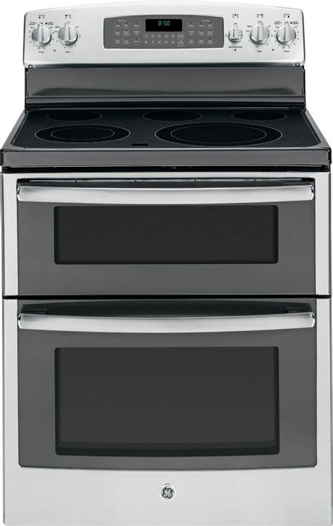 GE 6.6 cu. ft. Free-Standing Self-Cleaning Electric Double Oven Range ...