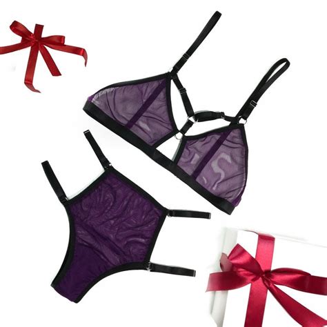 Mesh Bra Mesh Panty Sheer Lingerie Sexy Lingerie Erotic Lingerie See Through Lingerie