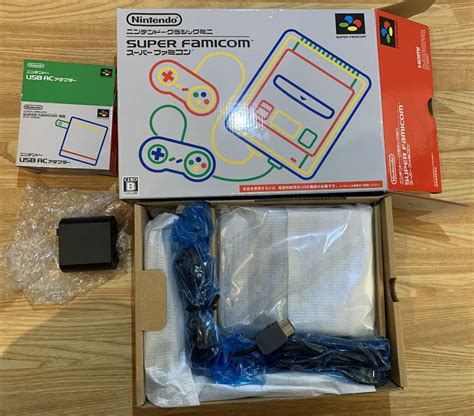 【未使用に近い】ニンテンドークラシックミニ スーパーファミコン Super Famicom＋専用アダプタ の落札情報詳細 ヤフオク落札価格