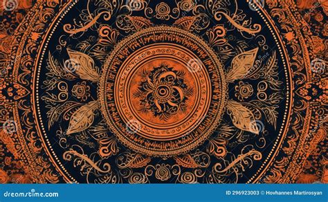 Hinduism Hinduism Pattern Shiva Vishnu Krishna Stock Illustration