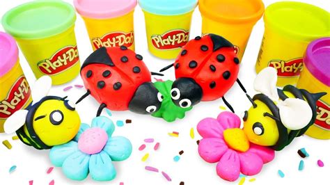 Play Doh Creations For Kids Learn Colors With Play Doh Art And Crafts