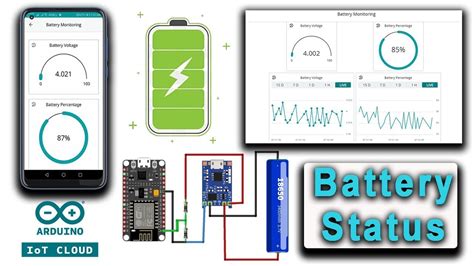 IoT Based Battery Monitoring System Using ESP8266 Arduino IoT Cloud