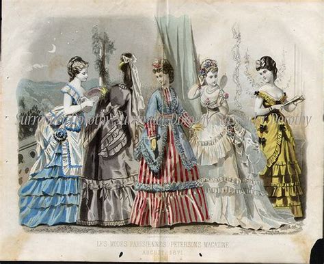 Les Modes Parisiennes August Fashions 1871 By SurrendrDorothy Via