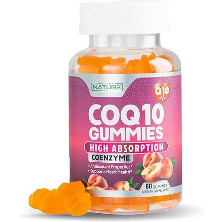 Amazon.com: Nature’s Bounty CoQ10 Gummies, Supports Heart Health, CoQ10 200mg, Peach Mango ...