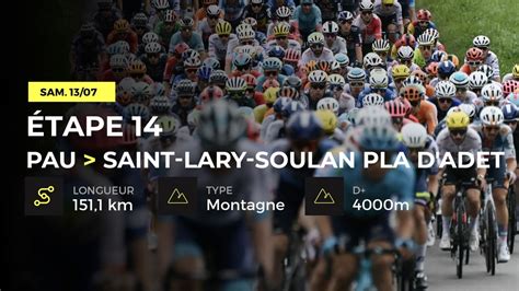 Tour De France En Direct E Tape Pau Saint Lary Soulan Pla