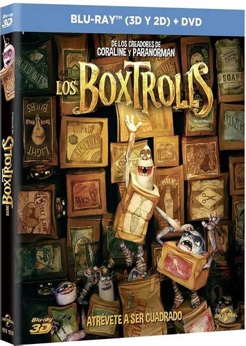 Los Boxtrolls Blu Ray 3d 2d Dvd Película Nueva Meses sin interés