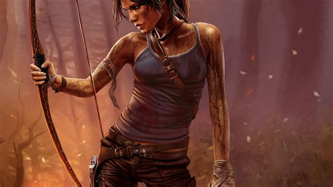 Wallpaper Video Games Lara Croft Tomb Raider Tomb Raider 2013 Mythology Muscle