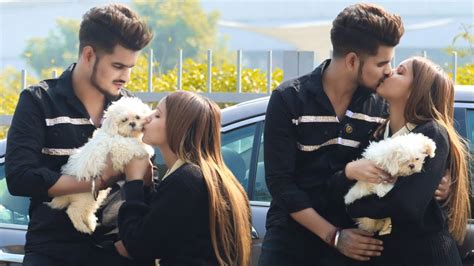 I Gave Suprise 🐶 On My So Much Cute Girlfriend Gone Romantic Real Kissing Prank Ansh