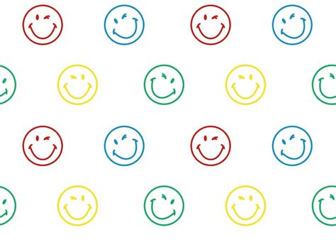 Premium Vector Smile Emoji Background Seamless Pattern