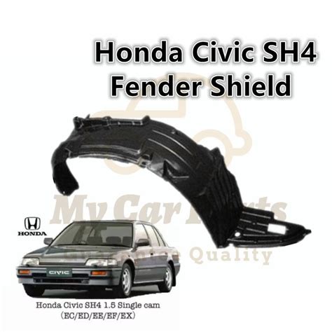 Honda Civic Sh4 Edex 1988 1991 Front Daun Pisang Fender Liner Fender Shield Shopee Malaysia