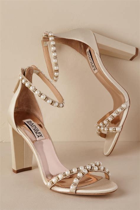 BHLDN Pearl Block Heel Ivory In Shoes Accessories BHLDN Wedding