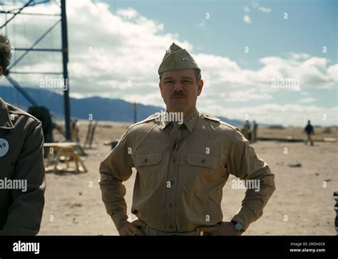 Oppenheimer Matt Damon Stock Photo - Alamy