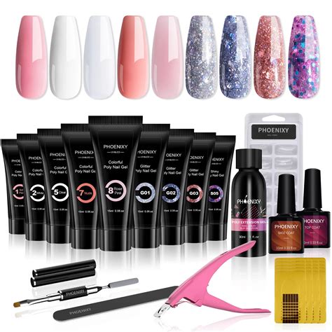 Conjunto De Gel De Extens O Do Prego Semi Permanente Uv Verniz Kit