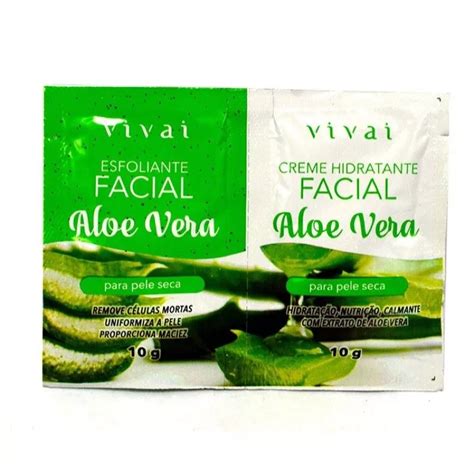 Vivai M Scara Facial Em Aloe Vera Esfoliante E Hidratante Na Casa